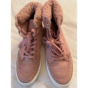 NWOT Old Navy Pink Faux Suede Sneakers